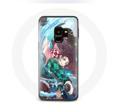 Coque pour Samsung Galaxy S9 Plus Tanjiro et Nezuko Demon Slayer Kimetsu no Yaiba Anime