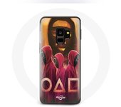 Coque pour Samsung S9 plus Squid Game Masques Triangle carré et Cercle dessin