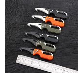 Cuchillo multifuncional portátil de acero inoxidable, cortador de correa para paquete Express abierto, herramienta de supervivencia de emergencia, abridor de caja de desembalaje de mano