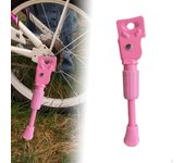 Pata de cabra para bicicleta de niños, soporte para bicicleta, soporte para bicicleta, componente rosa de metal para BMX 304mm for 12inch