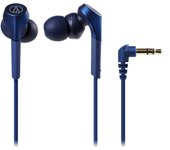 Auriculares intrauditivos Audio Technica BL SOLID BASS con cable y graves potentes, compatibles con fuentes de sonido de alta resolución, color azul ATH-CKS550X azul