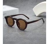 Nuevas gafas de sol retro redondas con montura pequeña, personalizadas, de alta gama, para hombres y mujeres, de tendencia de moda, resistentes a los rayos UV.