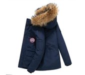 Nueva chaqueta de plumón básica de invierno popular para hombre, tratamiento sin planchado, chaqueta de solapa con capucha urbana de moda M