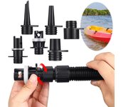 Adaptador de válvulas para manguera de bomba de aire inflable (6 unidades), adaptador de bomba para bote inflable SUP, accesorios para tabla de SUP y bote.