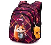 Nuevas y lindas mochilas escolares con dibujos de cuadros para niñas, mochilas escolares primarias, mochilas ortopédicas impermeables para niños, mochilas primarias para niñas 37cm*30cm*16cm púrpura
