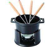 Juego de fondue de chocolate Staub, olla para fondue negra, especialidad japonesa  Mini 10 cm  [Producto autorizado] 40509-587 negro