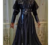 Traje negro Cosplay Traje masculino Disfraz de anime XL negro