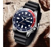 Reloj de cuarzo luminoso con calendario para deportes al aire libre de silicona para hombre, reloj resistente al agua de marca superior de moda de negocios con fecha y semana verde