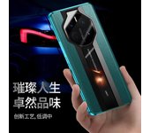 Adecuado para Huawei Mate60Pro segundo cambio Porsche funda para teléfono móvil nova 110,000 Magneto metal 50 vidrio P60 funda MATE30RS