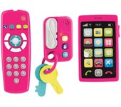 Centro de aprendizaje temprano Mi primer juego de gadgets Juego de juguetes educativos Juguete para bebé Regalo para bebé Regalo 148020 Producto genuino (Rosado) Padre-hijo