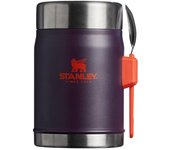 Stanley Termos Obiadowy ze Sztućcem CLASSIC 0,4L - Plum, Utrzymuje Ciepło