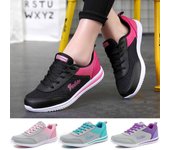 Zapatos de mujer a la moda, zapatos casuales cómodos, zapatillas transpirables para mujer, zapatos ligeros para correr 35 negro