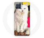 Coque pour Oppo A93 Turc de van chat blanc aux yeux bleu et jaune