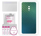 apgo Protective Skin Sticker for the back compatible with Oppo K3, Wrap Film, Foil, Vinyl - Pattern Carbon Chameleon CAKA1