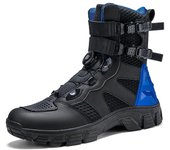 Zapatos de motociclista de cuero para hombre, botas de motocross, botas de carreras, equipo de viaje para motocicletas de cuatro estaciones 37 negro