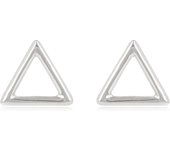 Les Trésors De Lily [R2070] - Pendientes de plata 'Triángulos' plata - 6x6 mm plata