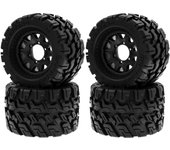 Neumáticos de goma para coche de control remoto (120 x 72 x 69 mm, 4 unidades) de repuesto para Kyosho Hpi Trax Monster Mk2 Tamiya Axial 1/10