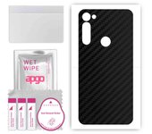 apgo Protective Skin Sticker for the back compatible with Motorola Moto G Stylus  PRO, Wrap Film, Foil, Vinyl - Pattern Carbon Black