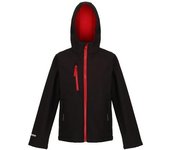 Regjun Chaqueta Soft Shell de 3 Capas para Niños/Niños 5-6 Years rojo/negro