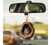 Juego de 5 adornos navideños con forma de animal, acrílico, para interior de coche, 2D, diseño de bosque 3mm 5pcs