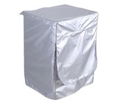 Funda plateada para lavadora, impermeable, con protector solar, para lavadora y secadora de carga frontal.