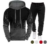 Ropa de hombre Trajes de chándal de moda Ropa deportiva Trajes para correr Conjunto de chándal con capucha Ropa Sudaderas con capucha + Pantalones de chándal XL