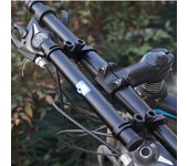 1 juego de extensor de manillar de bicicleta de montaña, soporte de extensión para bicicleta negro