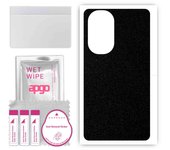apgo Protective Skin Sticker for the back compatible with Motorola Edge 30 Pro, Wrap Film, Foil, Vinyl - Pattern Matte Black