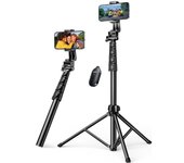 Palo selfie con Bluetooth y trípode Ugreen de 1,8 m con control remoto, color negro
