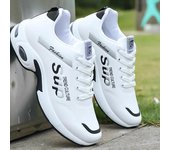 Zapatos atléticos Zapatos para correr impermeables con cara de cuero para hombres Zapatos casuales para hombres Zapatos para estudiantes 39 negro