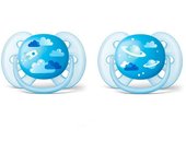 Chupete Avent Ultra Soft Deco para niñas de 6 a 18 meses, 2 unidades