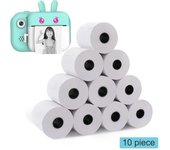 10 rollos de papel térmico, papeles de impresión para Mini cámara infantil, cámara instantánea, Mini impresora fotográfica portátil