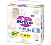 Pañales-braguitas Merries PS 4-8kg 68uds