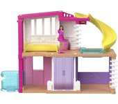 Casa de ensueño Barbie Mini Barbieland con 1 microcasa para muñecas, para mayores de 6 años, color rosa HYF47 (Blanco/morado) Muñeca/casa para vestir