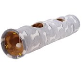 Túnel de peluche plegable para gatos, resistente a arañazos, para gatos, conejos y cachorros.