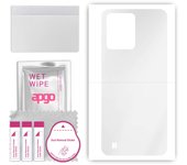 apgo Ultra Clear Protective Skin Sticker for the back compatible with Realme C31, Wrap Film, Hydrogel Film, Flexible, Soft TPU with positioning layer