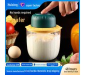 Batidor de huevos y machacador de ajo eléctrico inalámbrico: Herramienta de cocina multifunción a prueba de salpicaduras para batir, picar y hornear.