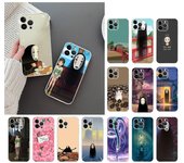 Funda de teléfono para Iphone 14 Pro Max 13 12 11 Pro Max Xs Xr X 12 13 Mini 7 8 14 Plus 7 8 Se Spirited Away Studio Ghibli sin cara iPhone 13ProMax
