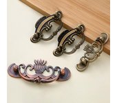 Tiradores de aleación retro para puertas de armarios, cajones de cocina, joyeros de bronce antiguo, herrajes para muebles.
