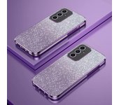 Funda con revestimiento de brillo degradado de lujo para Samsung Galaxy A54 A34 A24 A14 A15 A05 A04 A53 A52 A23 A13 funda trasera protectora de silicona Samsung A52 4G/5G púrpura