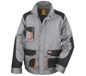Chaqueta de trabajo Result Work-Guard Lite para hombre (transpirable y resistente al viento) M negro/gris
