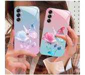 Funda Samsung A21S Mariposa Flor A23 Rosa A31 Líquido A70 A72 Gradiente A52S. A20