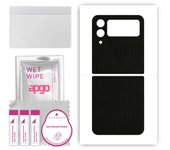 apgo Protective Skin Sticker for the back compatible with Samsung Galaxy Z Flip4, Wrap Film, Foil, Vinyl - Pattern Matrix