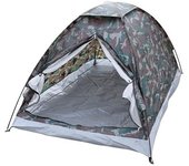 Tienda de campaña de poliéster con estampado de camuflaje para 2 personas