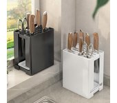 Estante para cuchillos multifuncional con diseño de drenaje Estante de almacenamiento de cuchillos todo en uno para una cocina hogareña ordenada y organizada