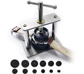 Juego de prensa para relojes, cierres de tornillo para caja trasera de reloj con 12 matrices, juego de herramientas de prensa para relojero para reparación de relojes, caja trasera de reloj