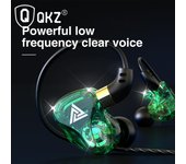 Auriculares QKZ SK7 Auriculares estéreo de tipo intrauditivo Auriculares de control Auriculares de escucha Auriculares con cable para teléfono azul