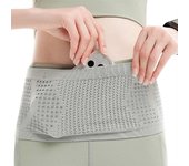 Bolsa para teléfono, soporte para teléfono, cinturón deportivo para dinero, cinturón para correr, riñonera para dinero, riñonera M negro