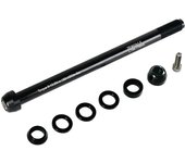 Eje de cubo de rueda de bicicleta Eje trasero Eje de barril de bicicleta ajustable Varilla para bicicleta de montaña Bicicleta de carretera M12xP1.75 negro