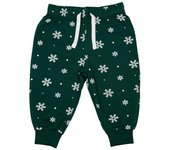 Pantalones de estar por casa para bebé con diseño de copo de nieve de Larkwood 3-4 Years blanco